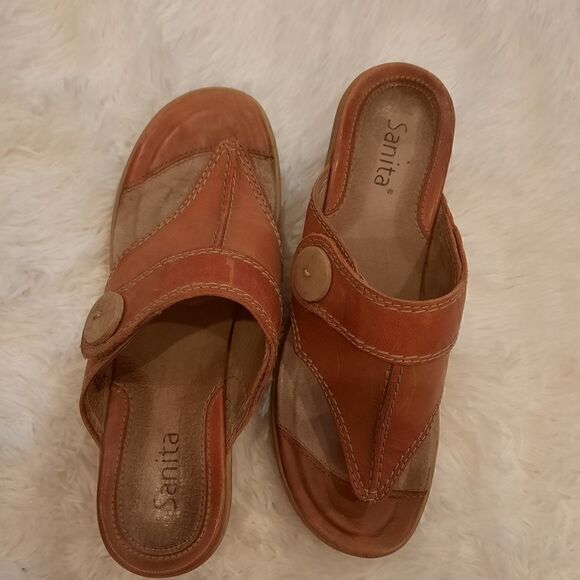 Garnet Hill Sanita Clog Sandal Leather - Picture 10 of 13